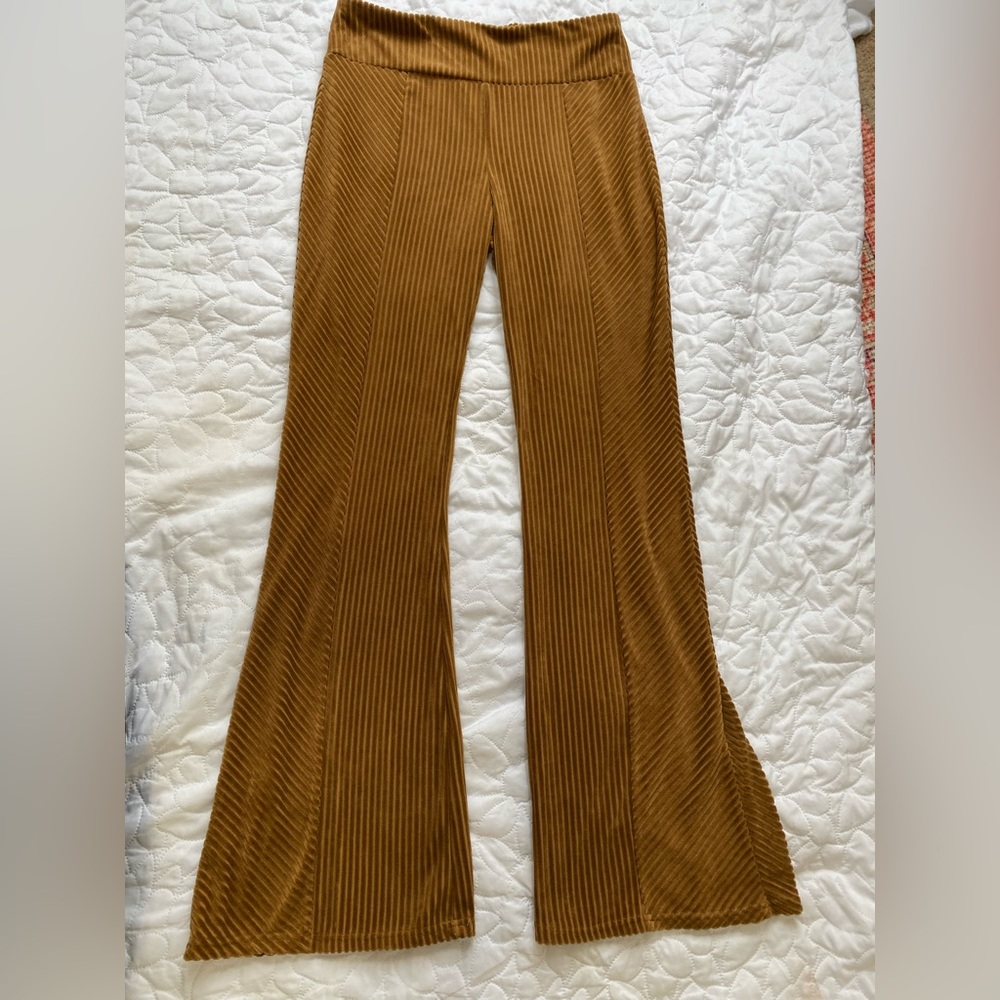 No Boundaries velvet flare pants